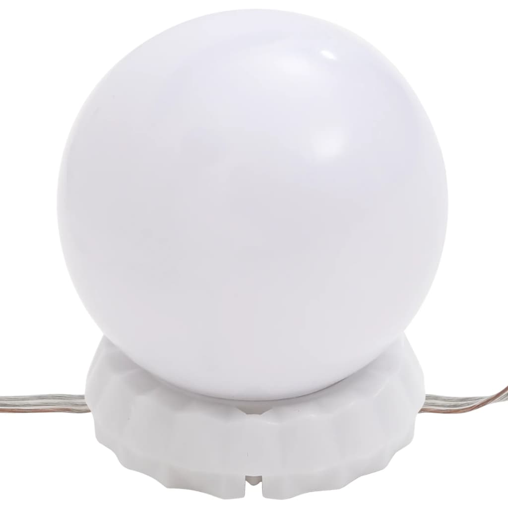 vidaXL LED lemputės veidrodžiui, 8vnt., šiltos ir šaltos baltos