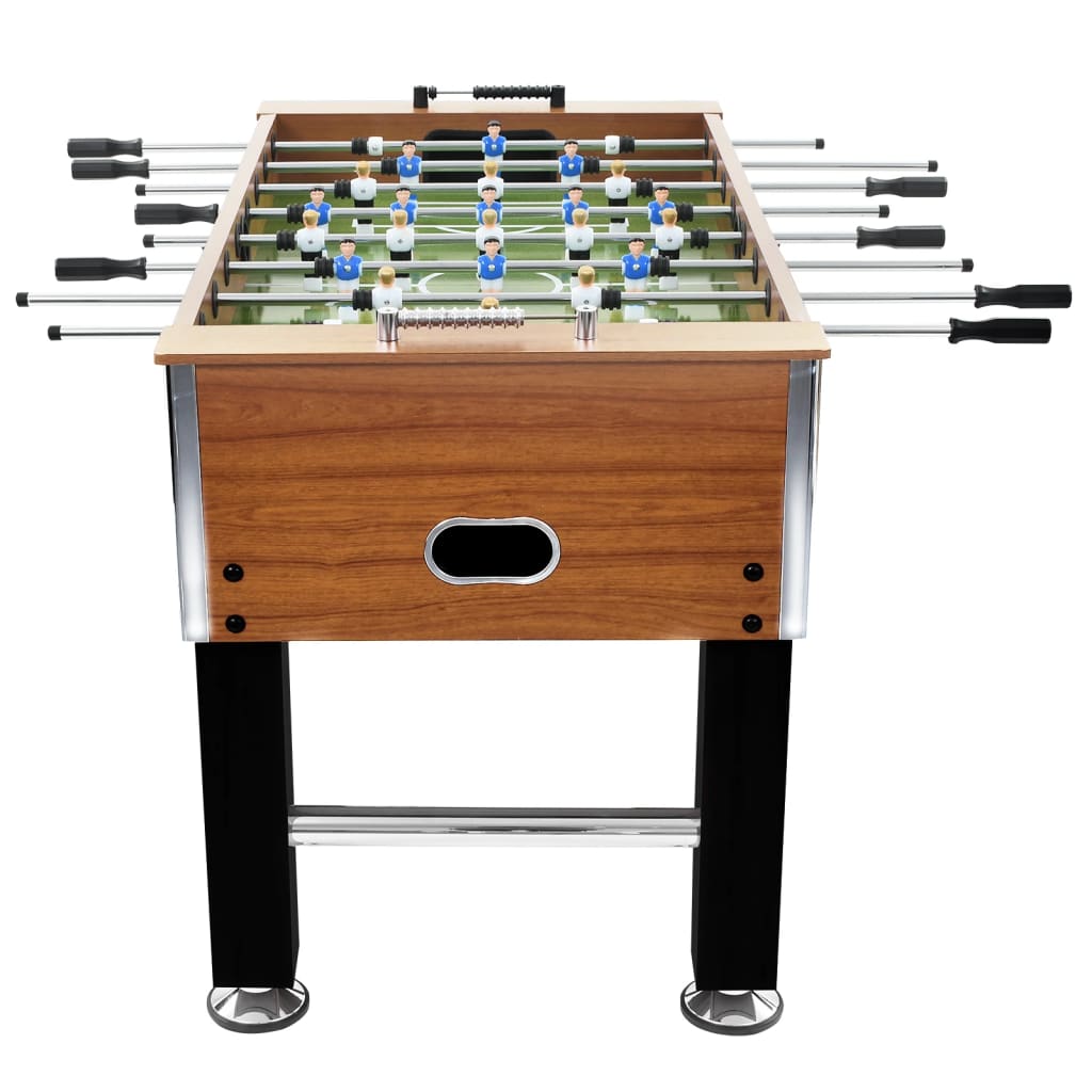 vidaXL Stalo futbolo stalas, rudas/juodas, 140x74,5x87,5cm, plienas