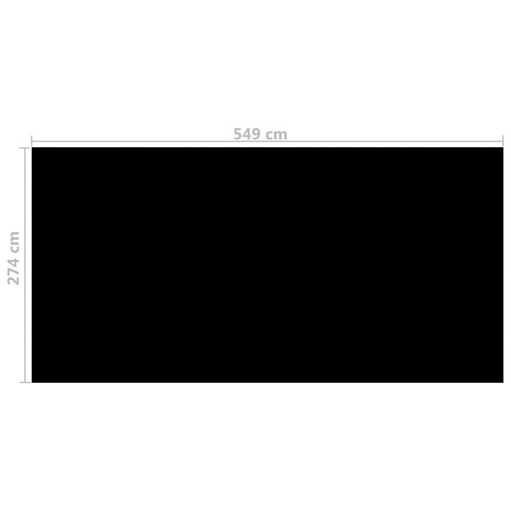 vidaXL Baseino uždangalas, juodos spalvos, 549x274cm, PE
