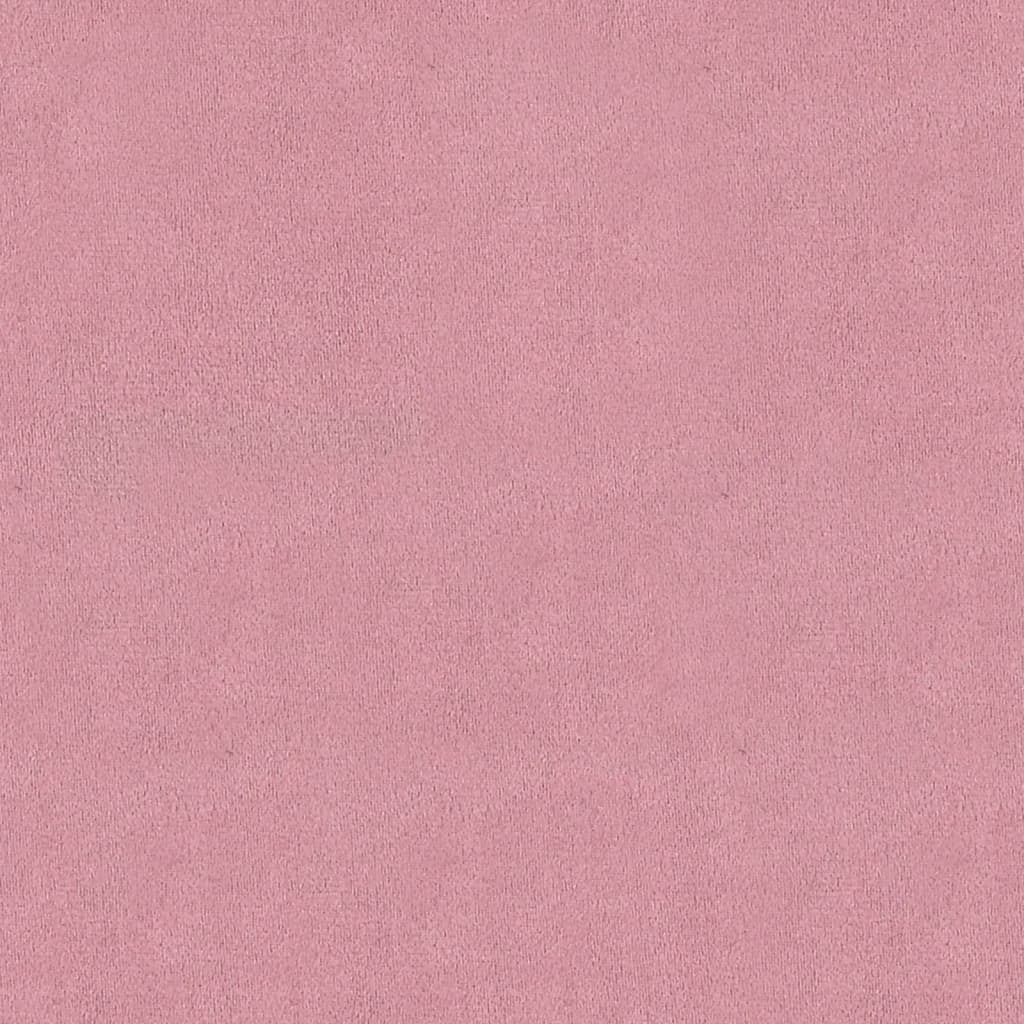 vidaXL Daiktadėžė-taburetė, rožinės spalvos, 45x45x49cm, aksomas