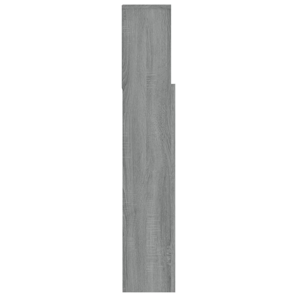 vidaXL Galvūgalis-spintelė, pilkos ąžuolo spalvos, 120x19x103,5cm