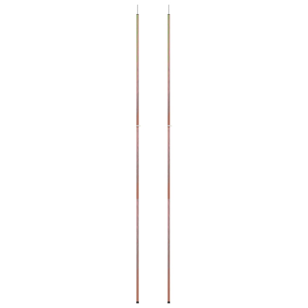 vidaXL Teleskopiniai palapinės strypai, 2vnt., 170-255cm, plienas
