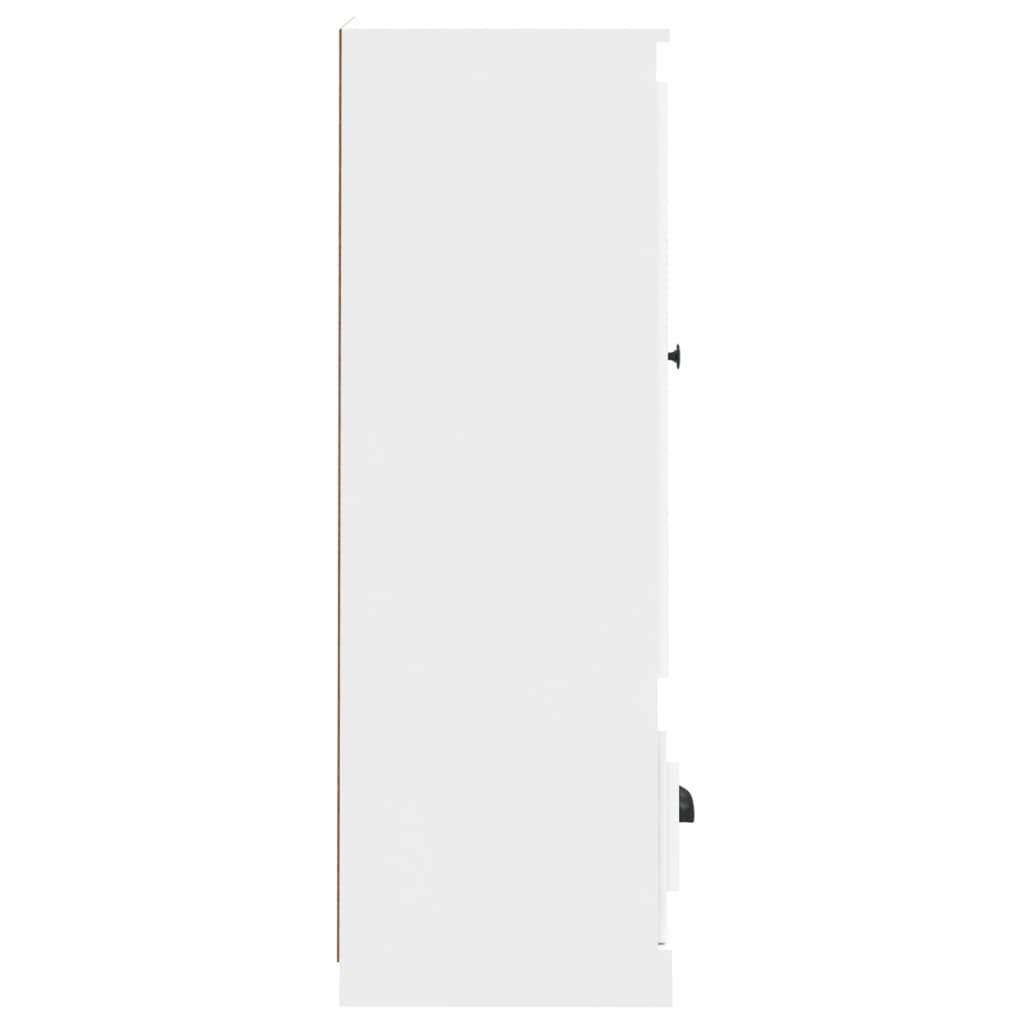 vidaXL Komoda, baltos spalvos, 36x35,5x103,5cm, apdirbta mediena