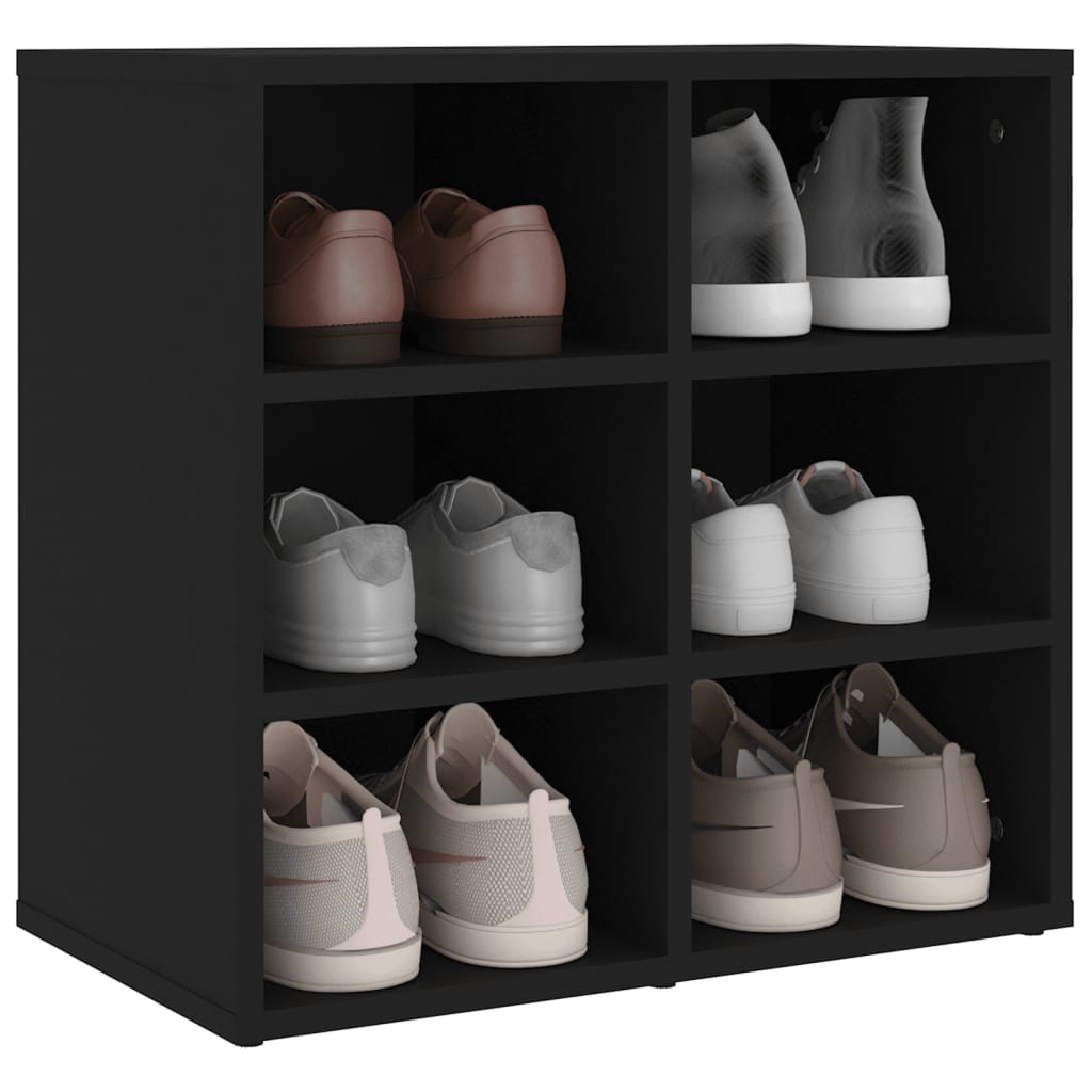 vidaXL Spintelės batams, 2vnt., juodos spalvos, 52,5x30x50cm