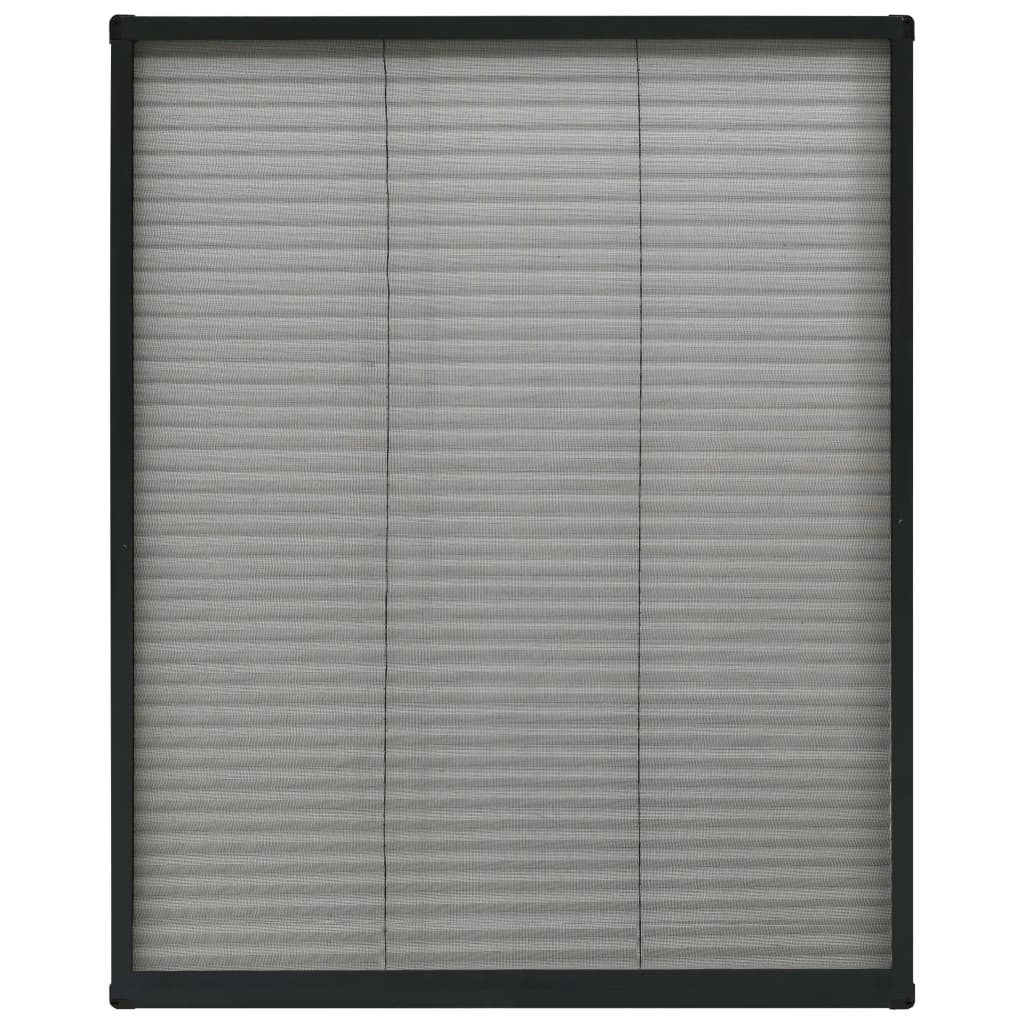 vidaXL Tinklelis nuo vabzdžių langams, antracito, 80x100cm, aliuminis