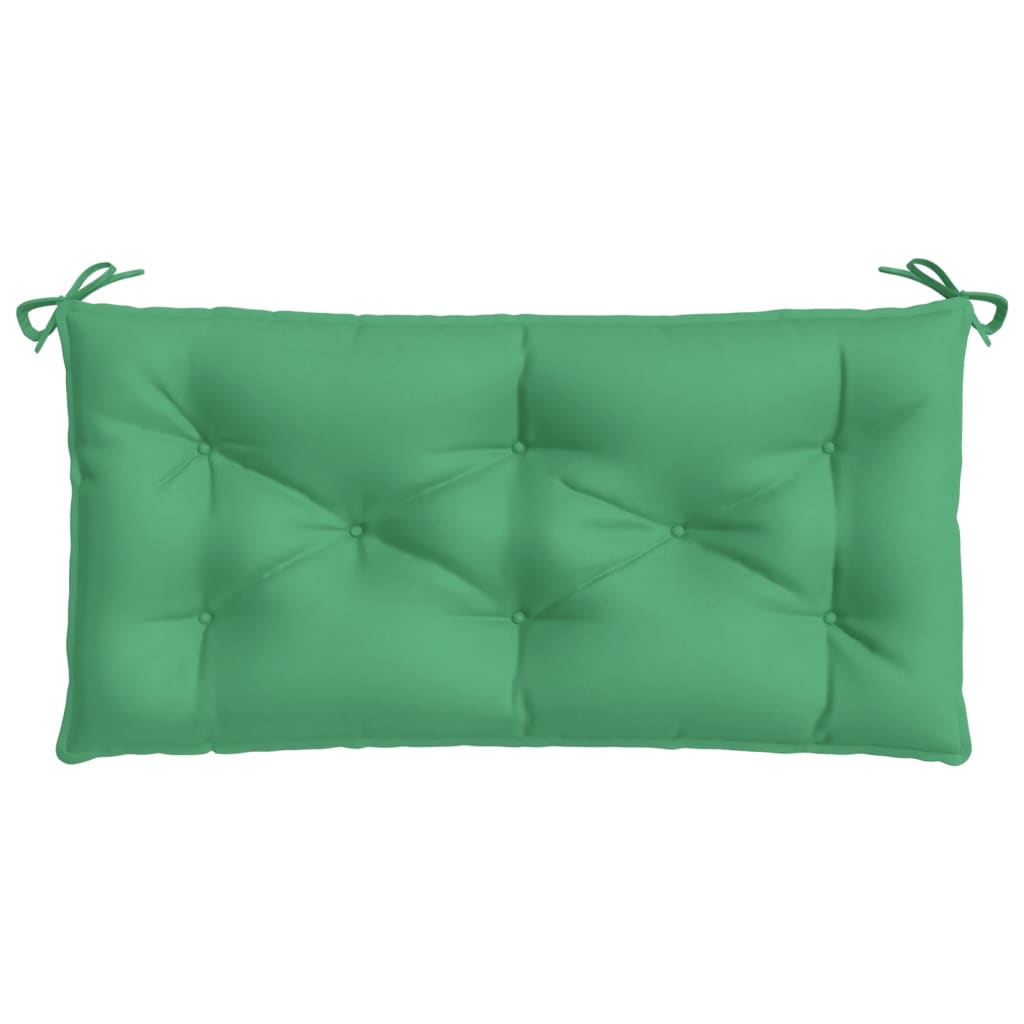 vidaXL Sodo suoliuko pagalvėlė, žalios spalvos, 110x50x7cm, audinys