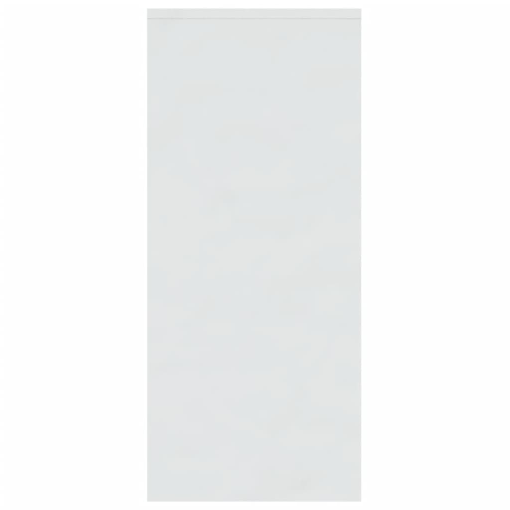 vidaXL Šoninė spintelė, baltos spalvos, 102x33x75cm, MDP, blizgi