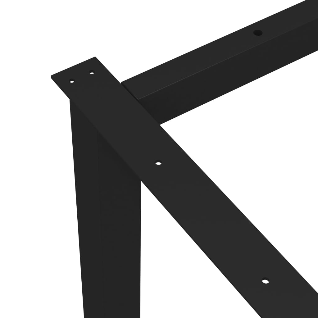 vidaXL Valgomojo stalo rėmas, 100x40x72cm, su H formos kojomis