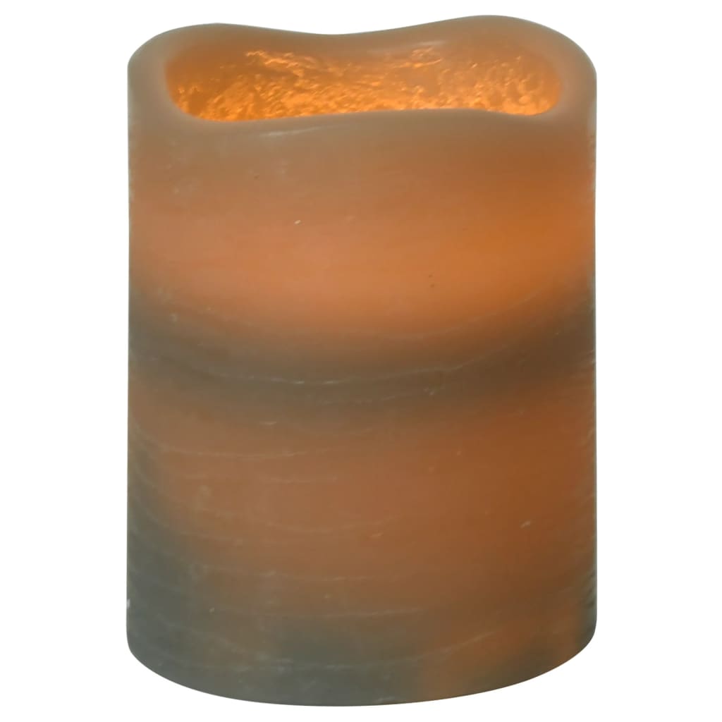 vidaXL Beliepsnės LED žvakės, 24vnt., šiltos baltos, su pulteliu