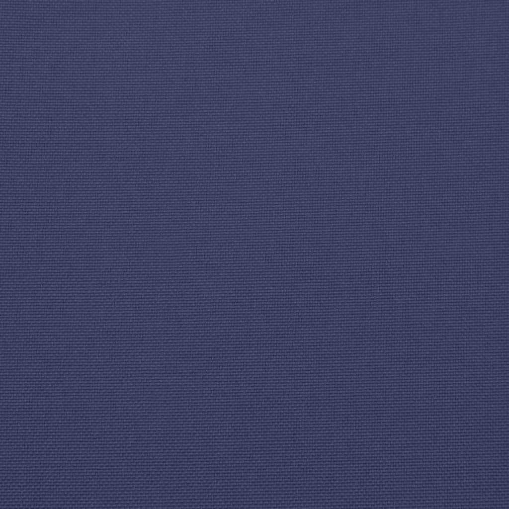 vidaXL Paletės pagalvėlė, tamsiai mėlynos spalvos, 60x40x12cm, audinys