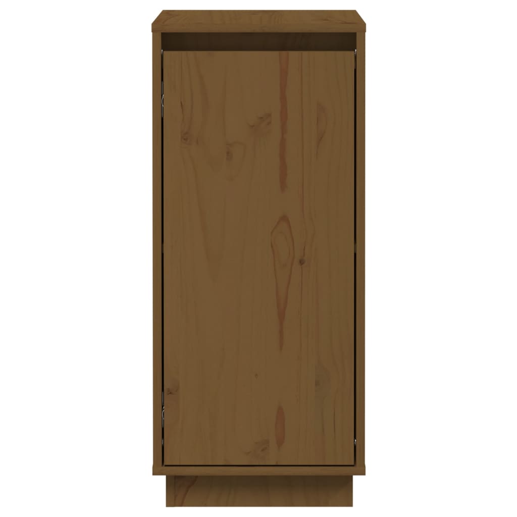 vidaXL Šoninė spintelė, medaus ruda, 31,5x34x75cm, pušies masyvas