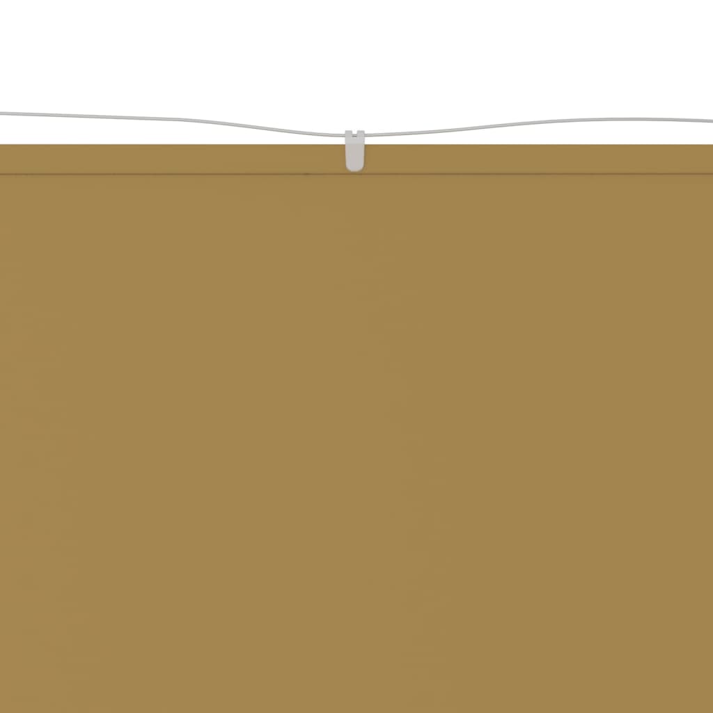 vidaXL Vertikali markizė, smėlio spalvos, 100x360cm, oksfordo audinys