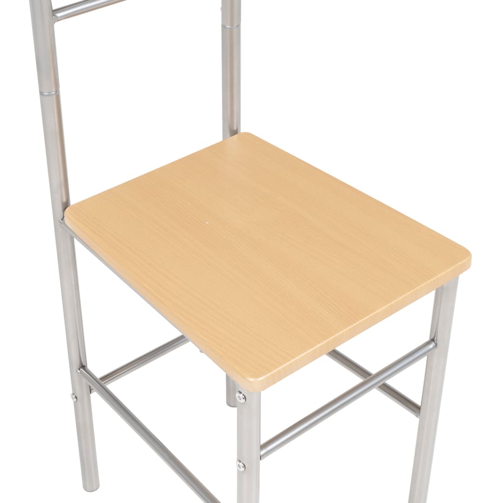 vidaXL Kėdės-kabyklos rūbams, 2vnt., metalas
