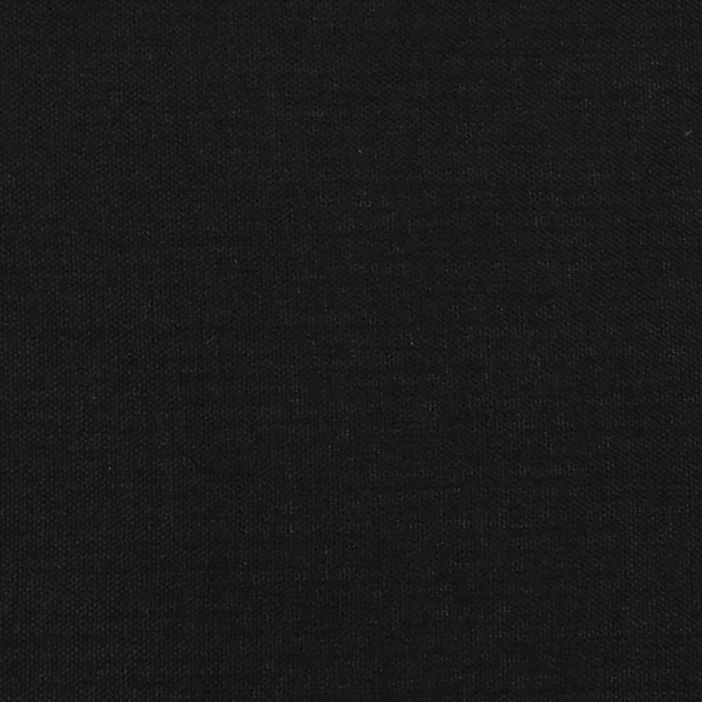vidaXL Lovos rėmas, juodos spalvos, 120x190cm, audinys