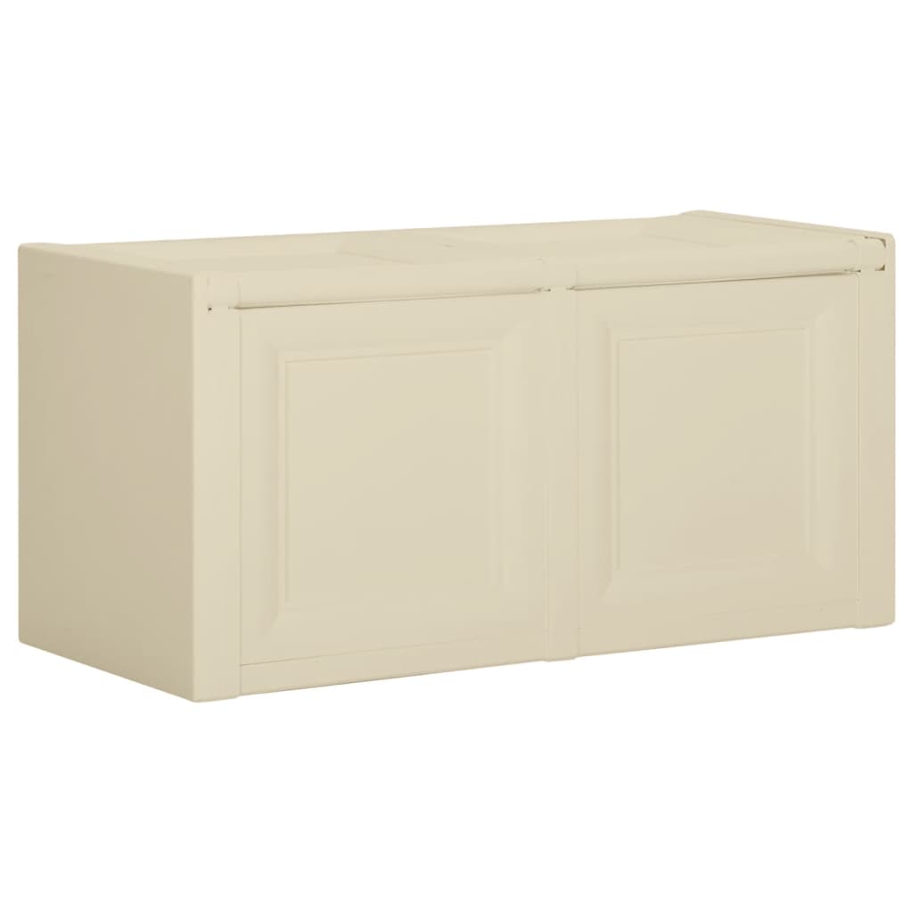 vidaXL Dėžė pagalvėlėms, angoros baltos spalvos, 86x40x42cm, 85l