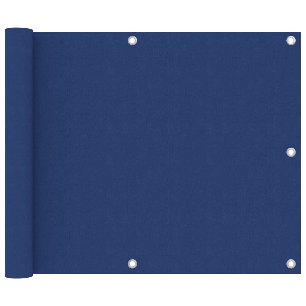 vidaXL Balkono pertvara, mėlynos spalvos, 75x400cm, oksfordo audinys