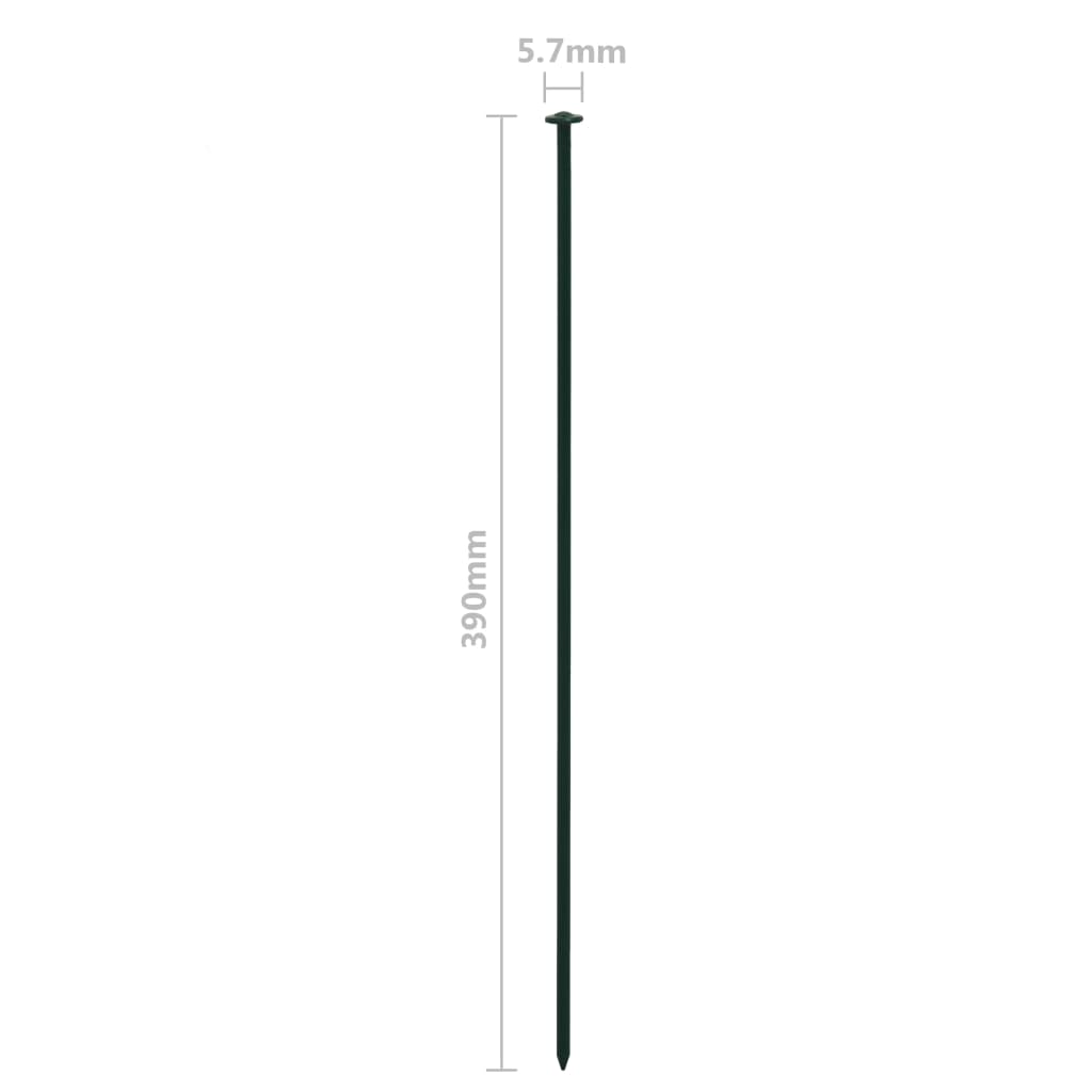 vidaXL Sodo tvoros rinkinys, žalios spalvos, 77,3x26cm, arkinis viršus