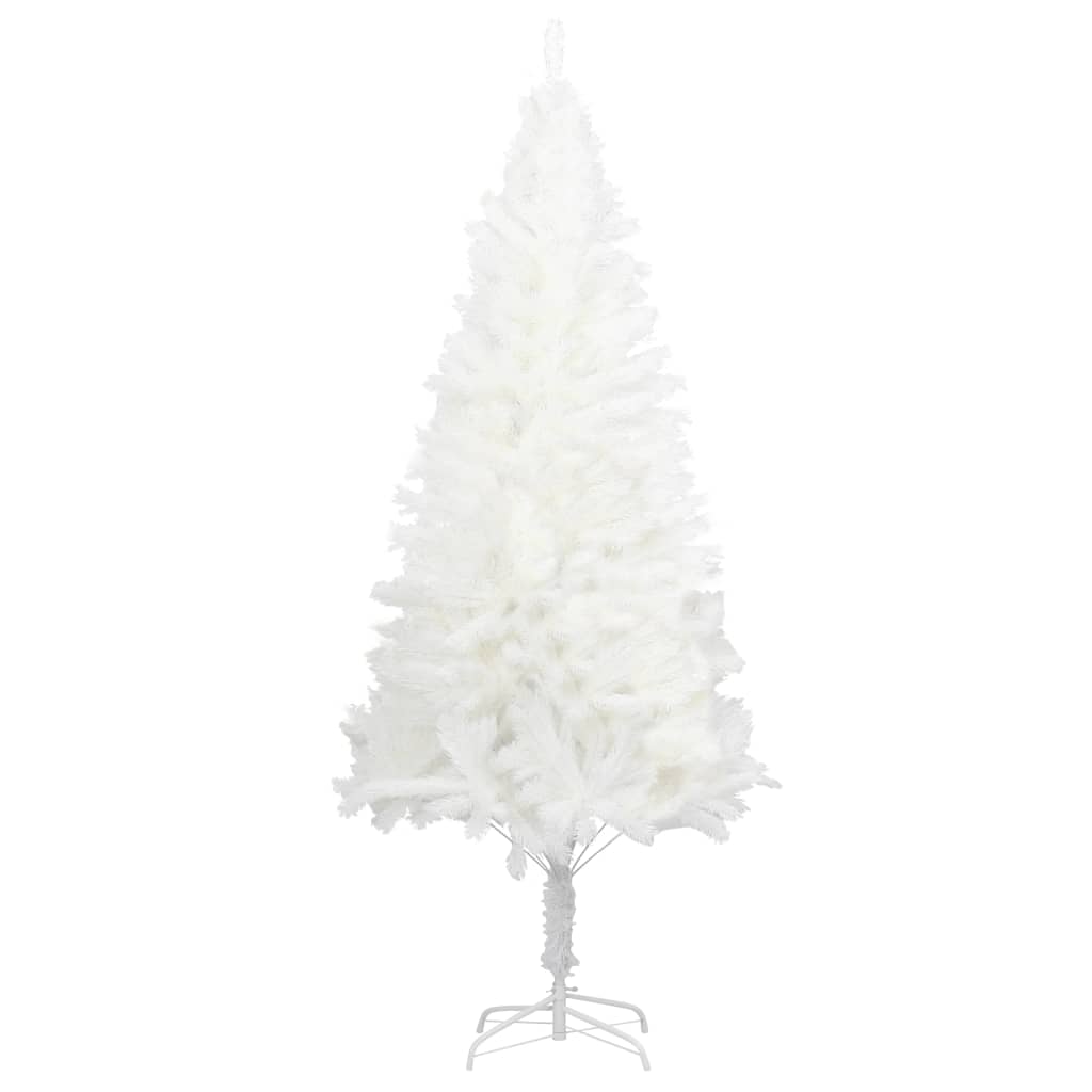 vidaXL Dirbtinė apšviesta Kalėdų eglutė, baltos spalvos, 240cm