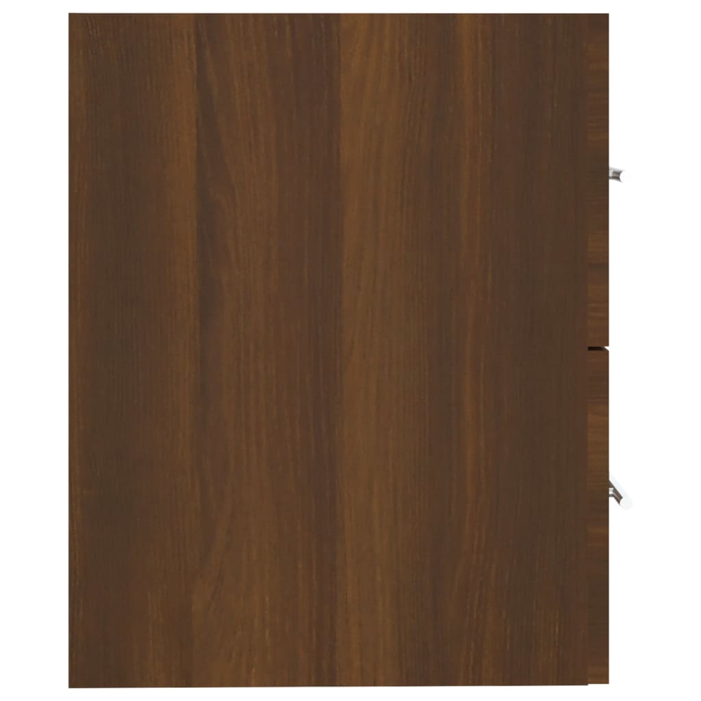 vidaXL Spintelė praustuvui, ruda ąžuolo, 60x38,5x48cm, mediena