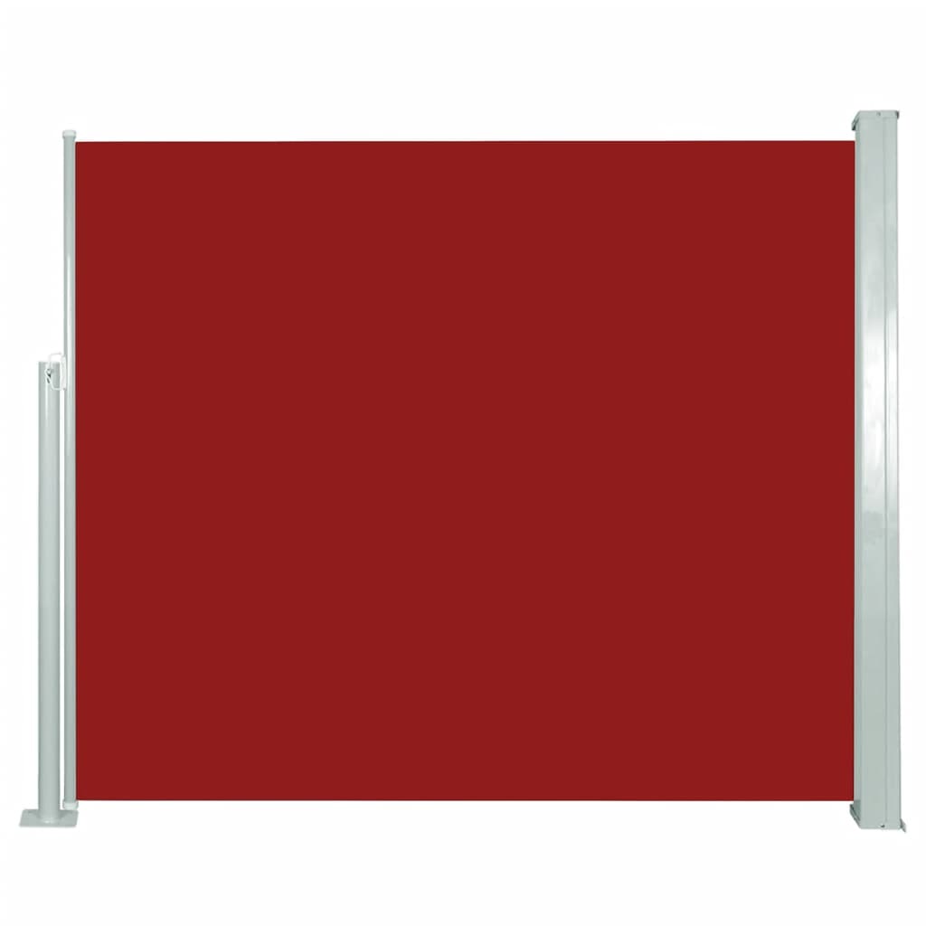 vidaXL Ištraukiama šoninė pertvara, raudona, 120x300cm