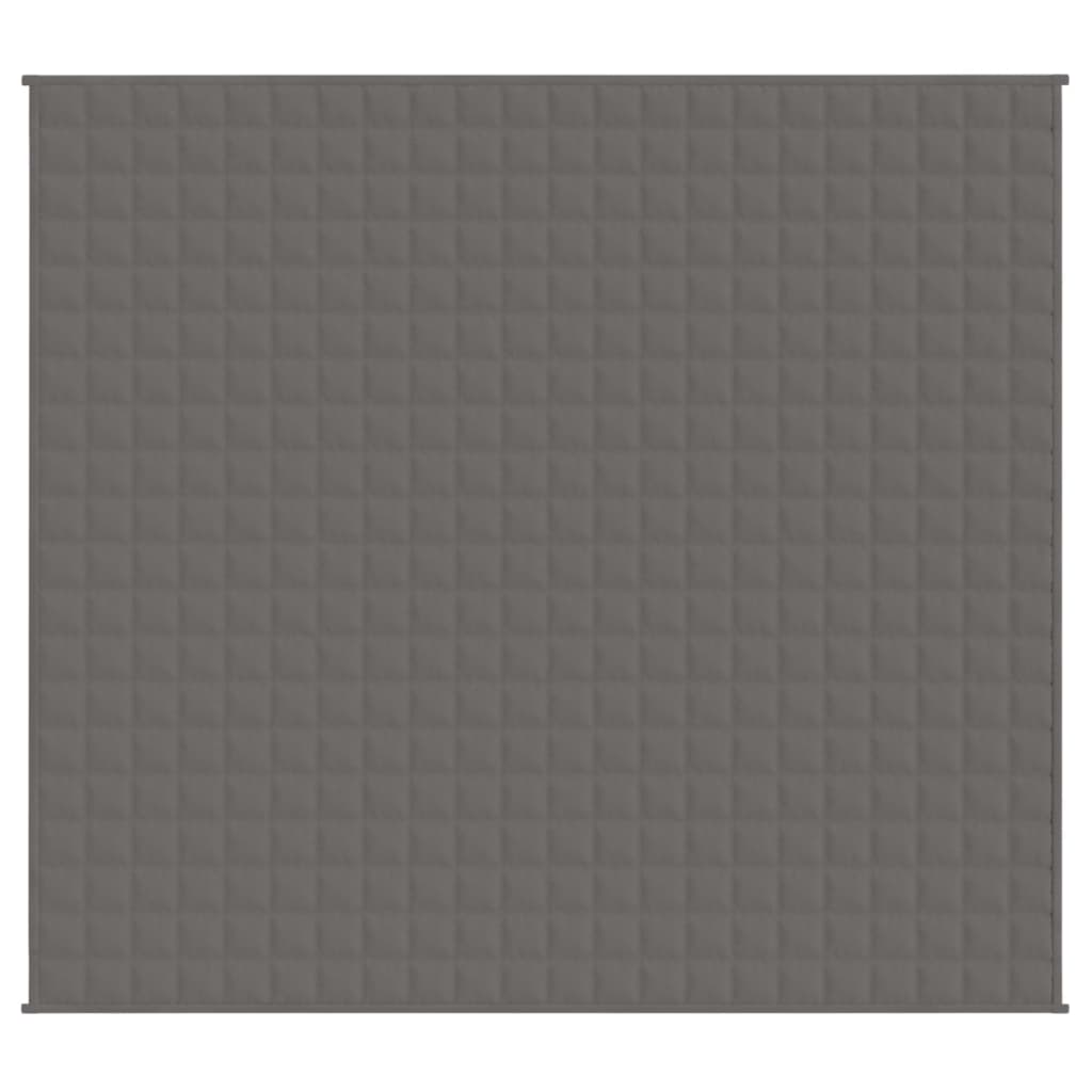 vidaXL Sunki antklodė, pilkos spalvos, 200x230cm, audinys, 13kg
