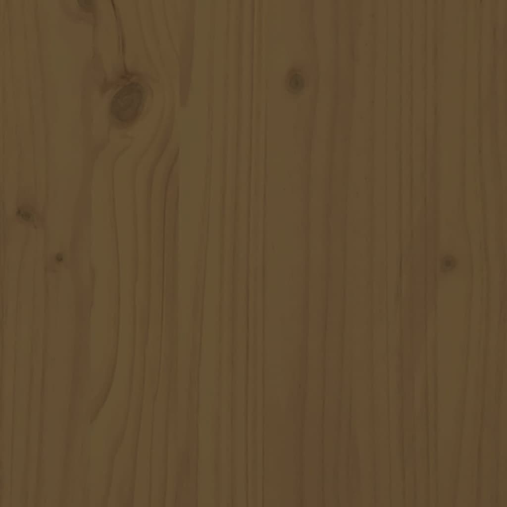 vidaXL Lovos rėmas, medaus rudas, 180x200cm, mediena, itin didelis
