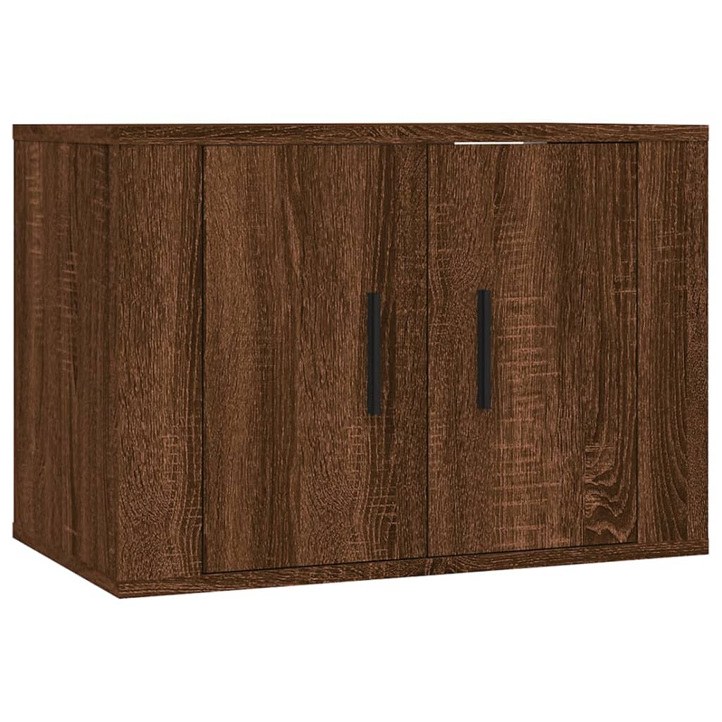vidaXL TV spintelių komplektas, 5 dalių, rudas ąžuolo, mediena