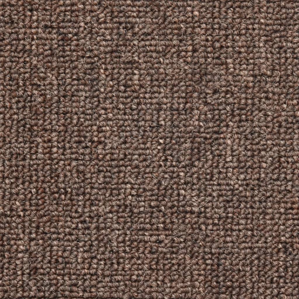 vidaXL Laiptų kilimėliai, 10vnt., kavos rudos spalvos, 56x17x3cm