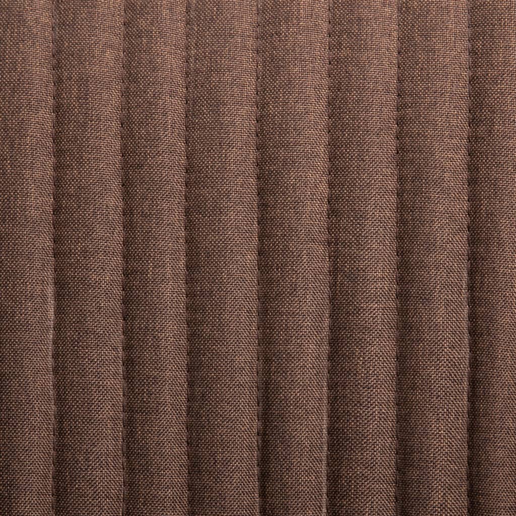 vidaXL Valgomojo kėdės, 6 vnt., rudos, audinys (3x249810)