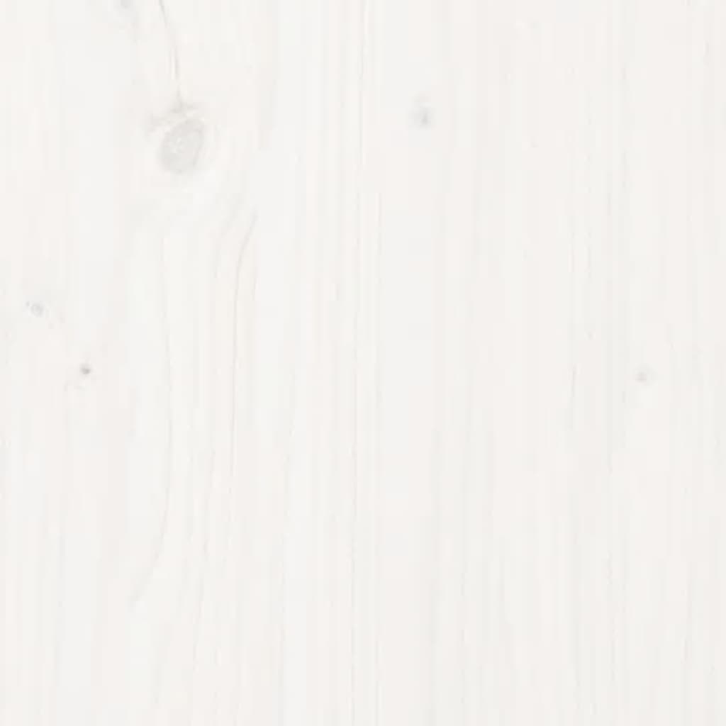 vidaXL Lovos rėmas, baltas, 180x200cm, medienos masyvas, itin didelis