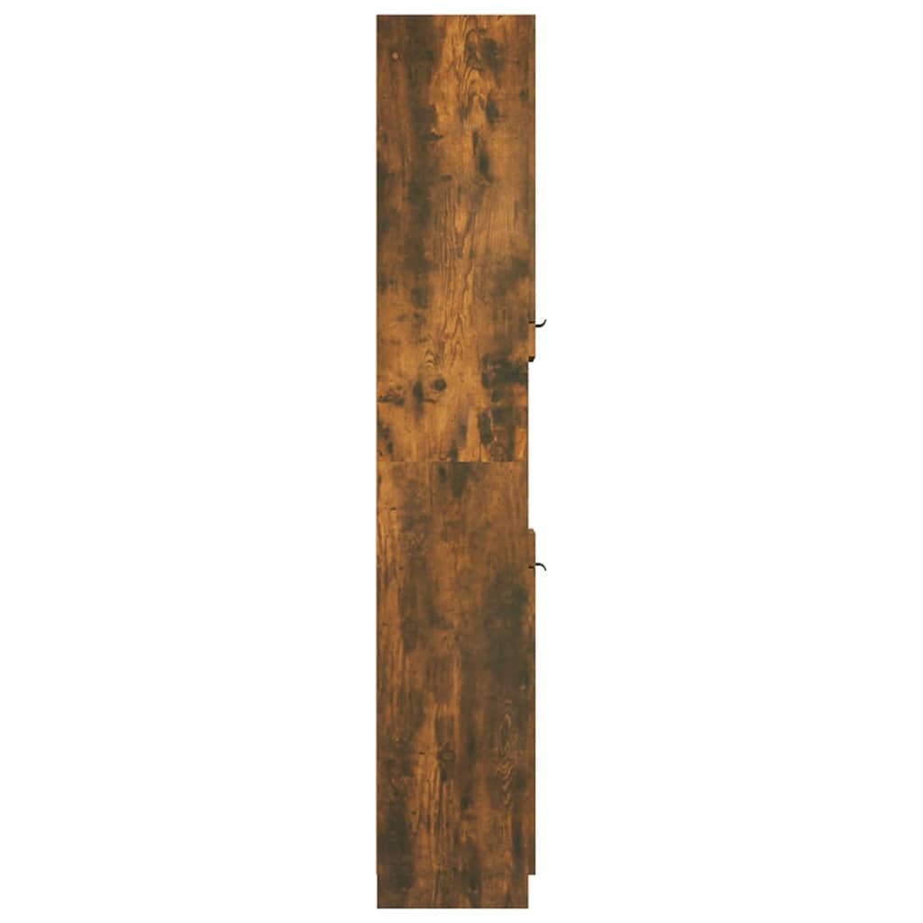 vidaXL Vonios spintelė, dūminio ąžuolo, 32x34x188,5cm, mediena
