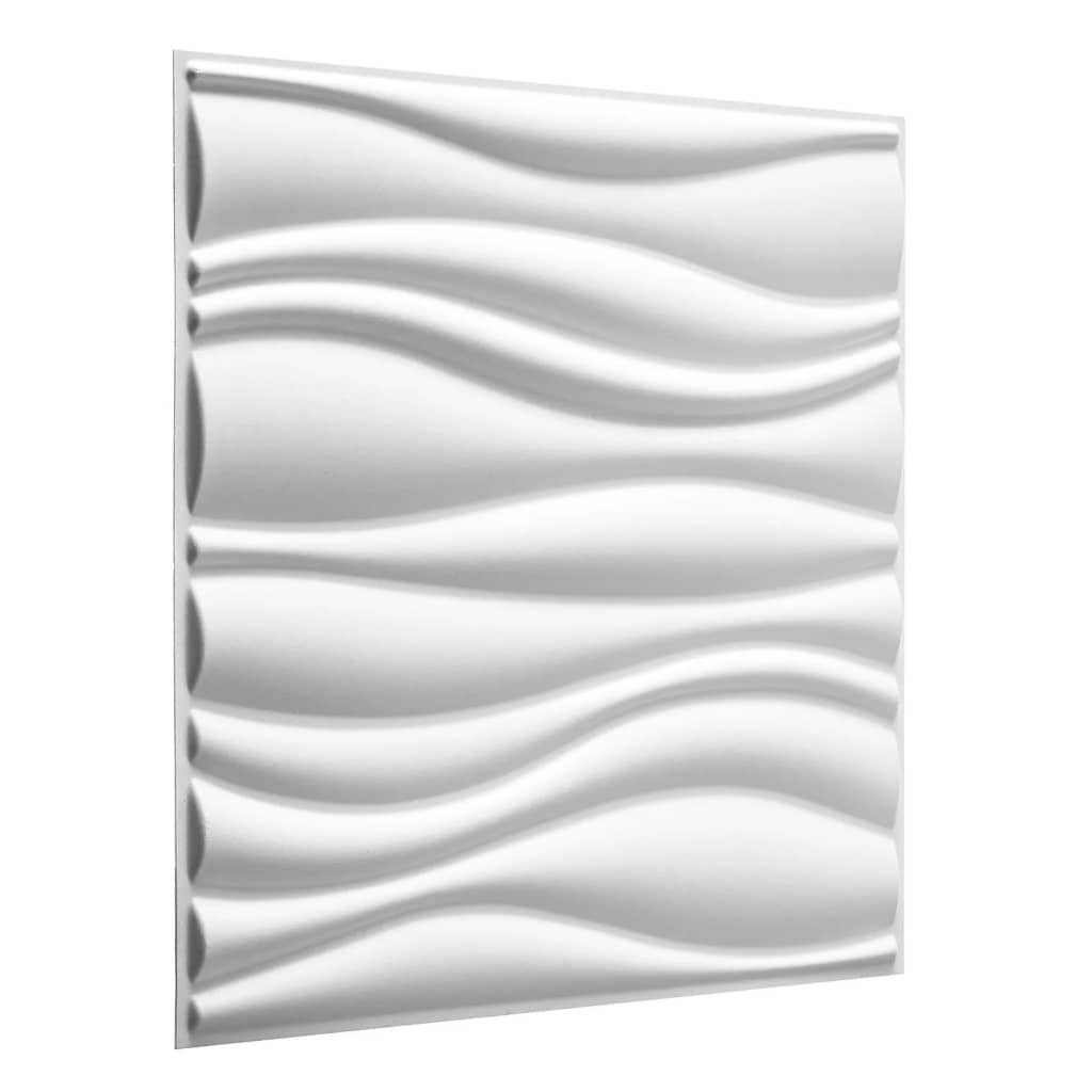 WallArt 3D Sienos plokštės Waves, 12vnt., GA-WA04