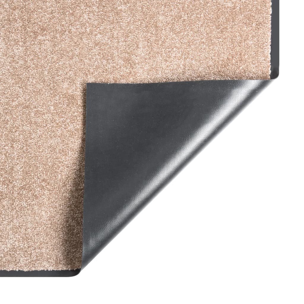 vidaXL Durų kilimėlis, smėlio spalvos, 40x60cm