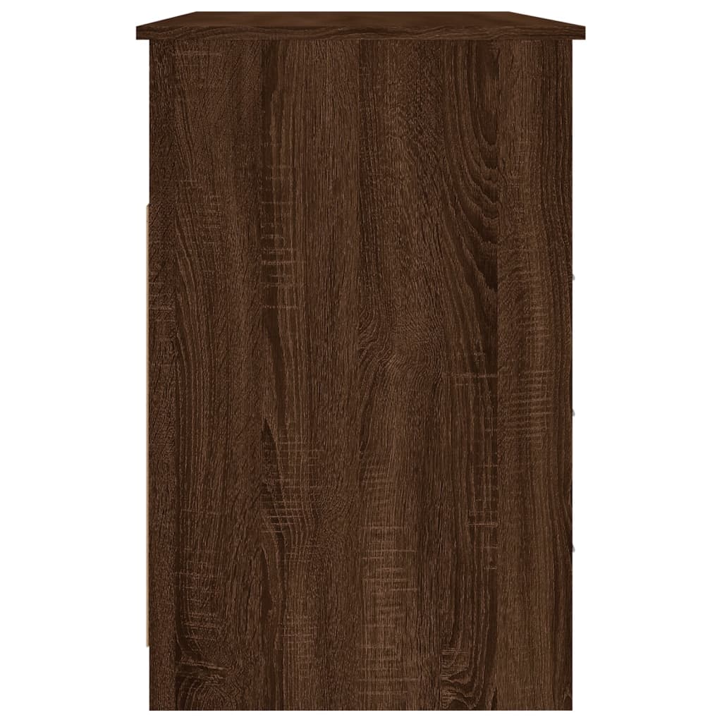 vidaXL Rašomasis stalas, rudas ąžuolo, 102x50x76cm, mediena