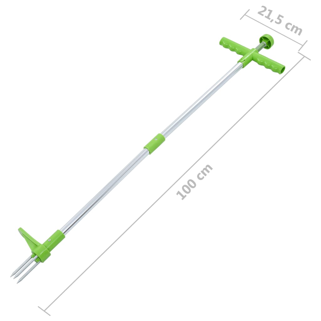 vidaXL Piktžolių ravėtuvas, 100cm, aliuminis