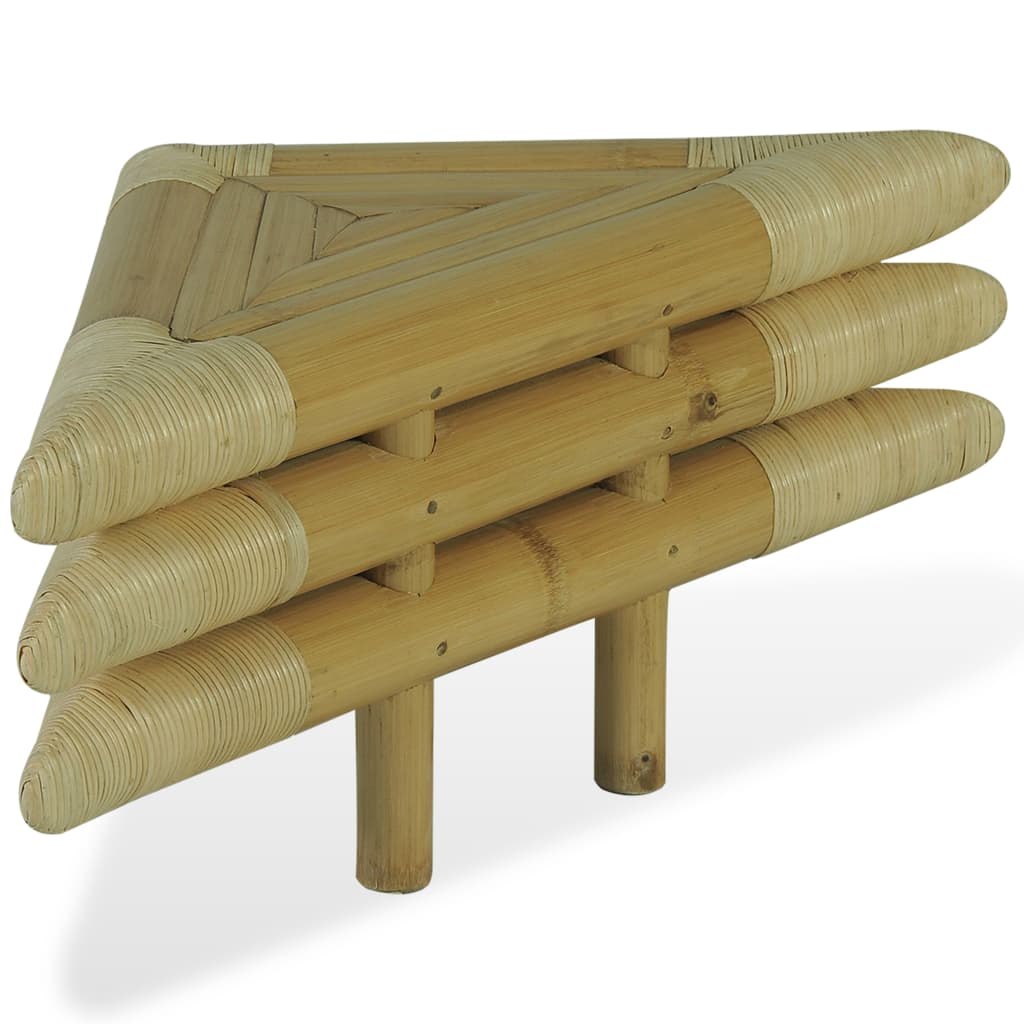 vidaXL Naktinis staliukas, 2vnt. 60x60x40cm, natūralios sp., bambukas