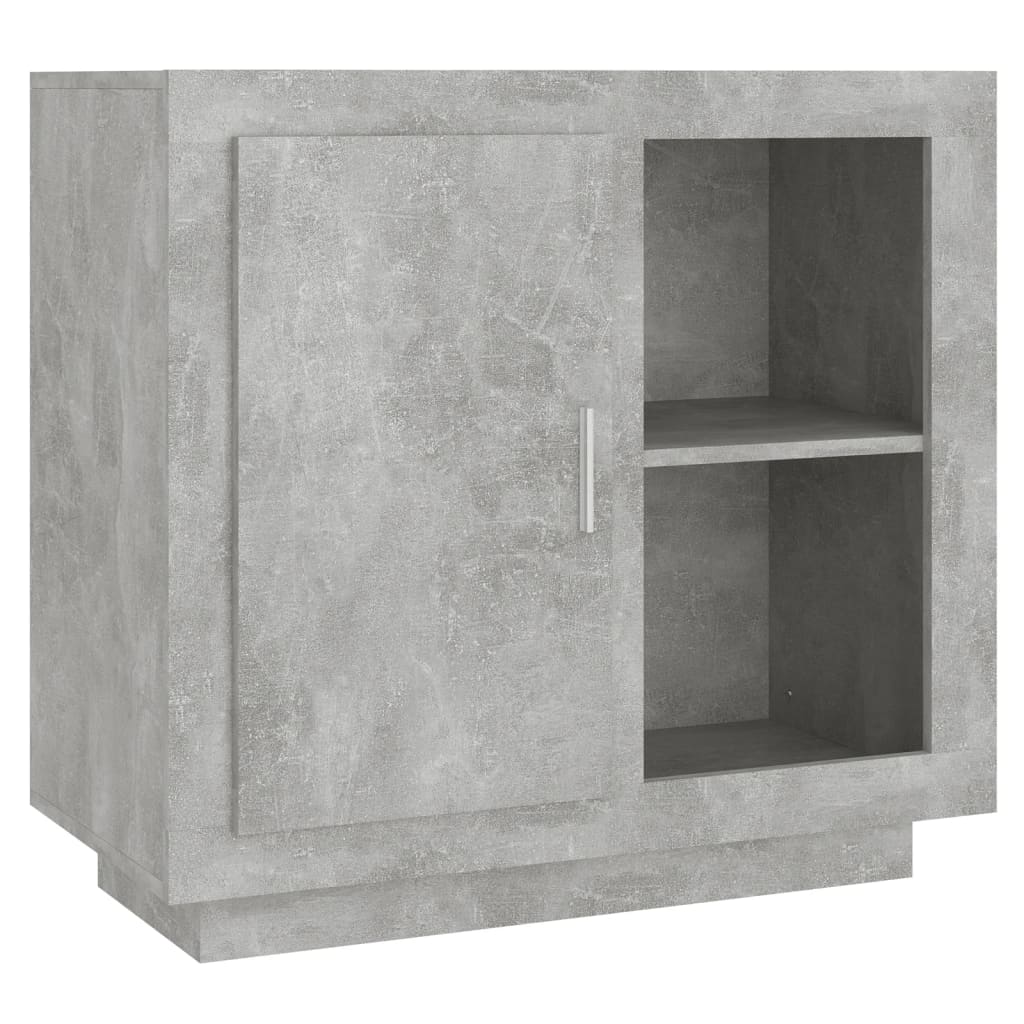 vidaXL Šoninė spintelė, betono pilkos spalvos, 80x40x75cm