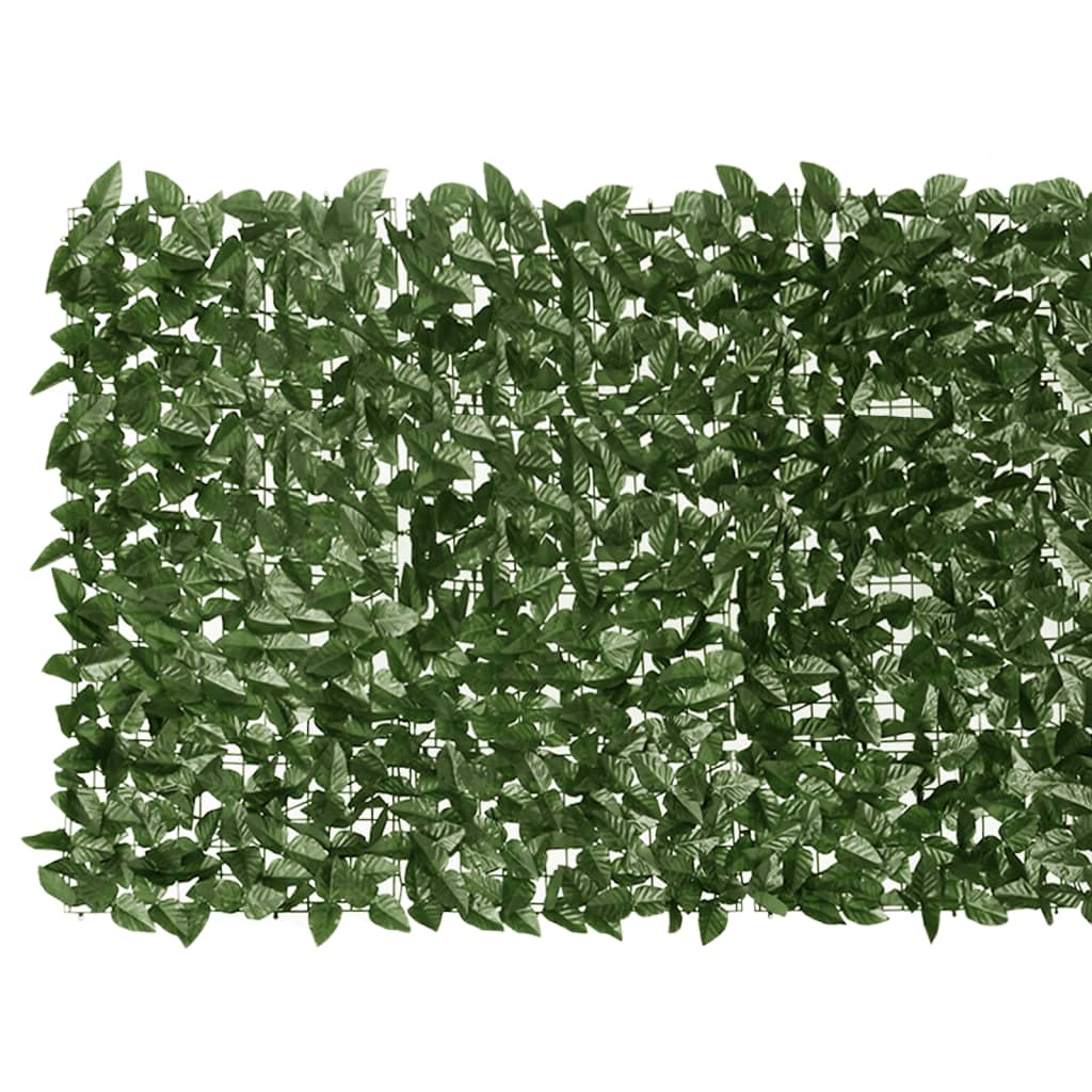 vidaXL Balkono pertvara su tamsiai žaliais lapais, 200x100cm