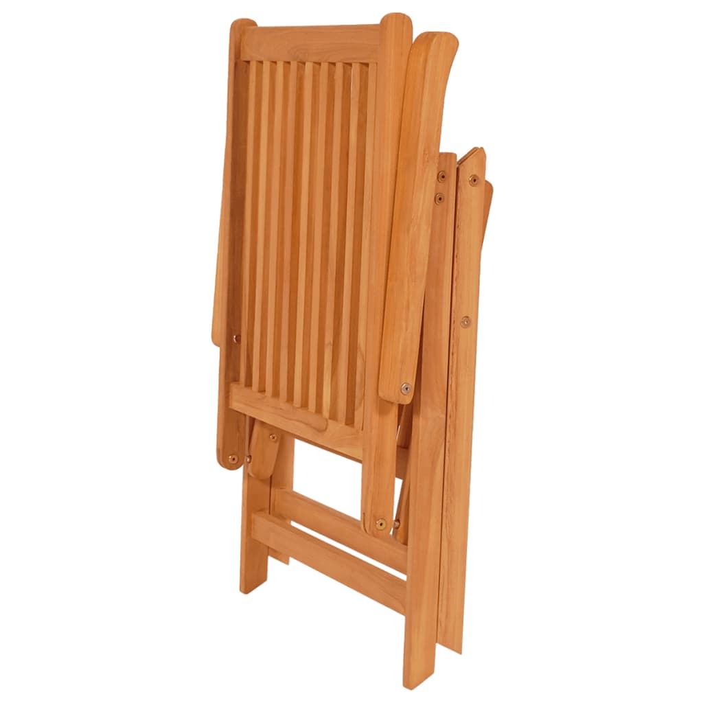 vidaXL Sodo kėdės su languotomis pagalvėmis, 2vnt., tikmedžio masyvas