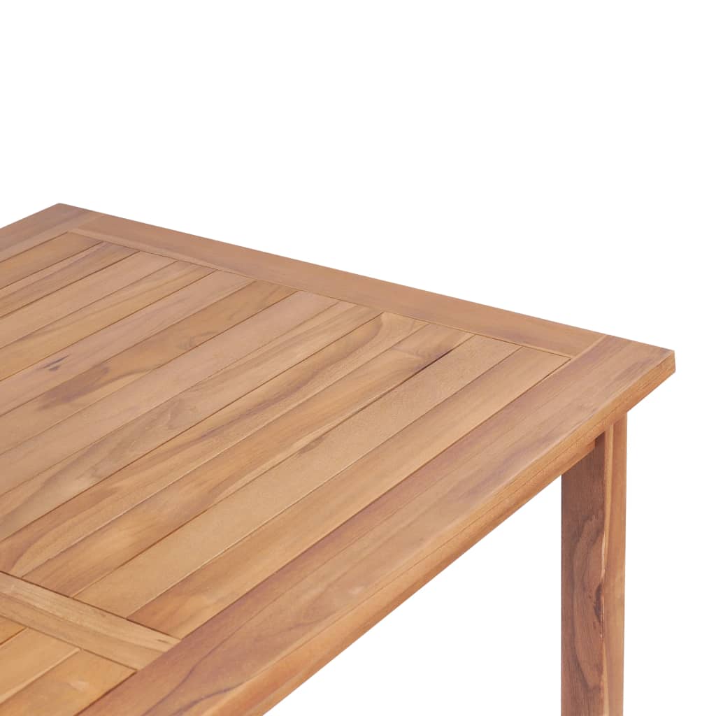 vidaXL Sodo baro stalas, 120x65x110cm, tikmedžio medienos masyvas