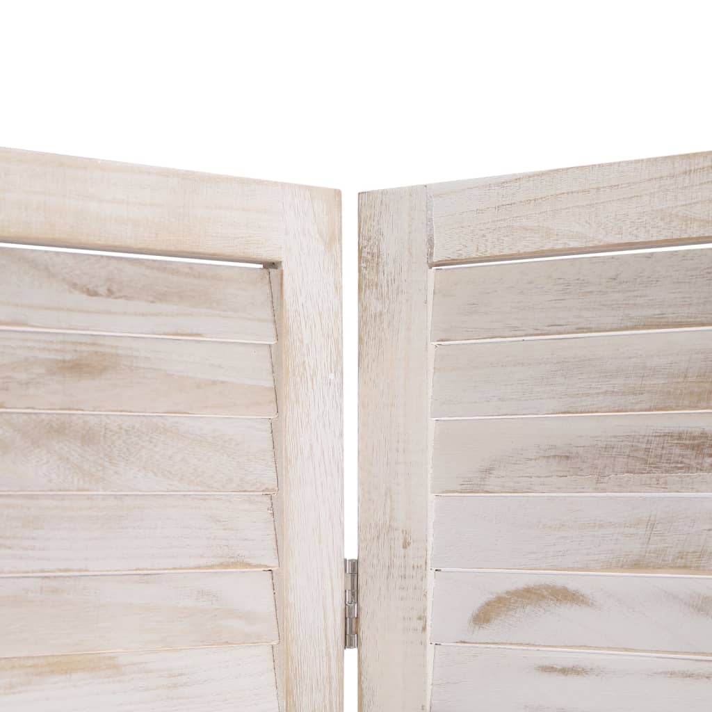 vidaXL Kambario pertvara, 5 dalių, baltos spalvos, 175x165 cm, mediena