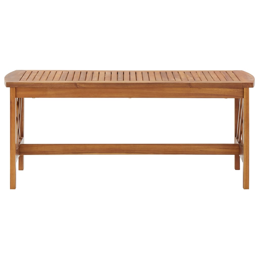 vidaXL Kavos staliukas, 102x50x43cm, akacijos medienos masyvas
