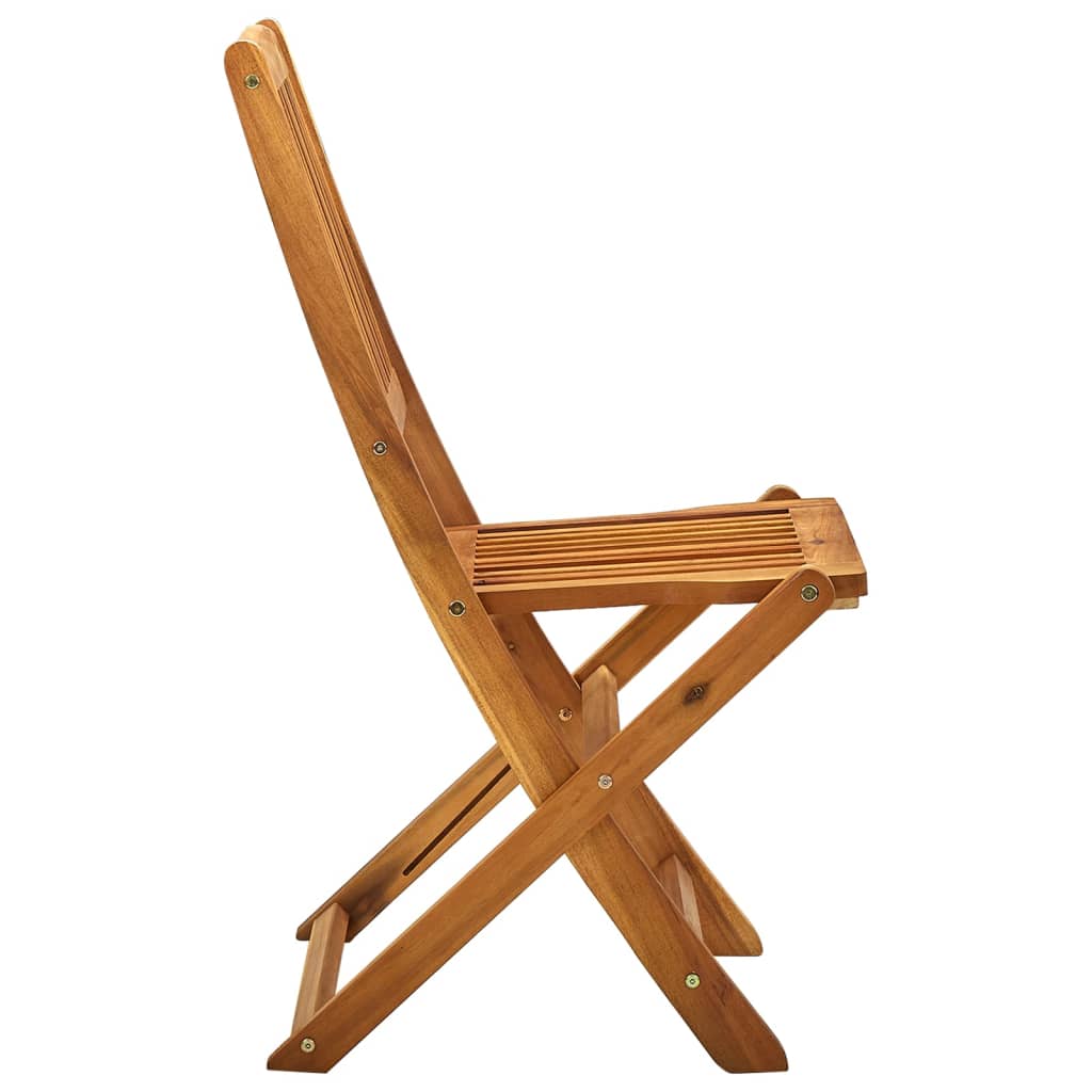 vidaXL Sulankstomos lauko kėdės, 2 vnt., akacijos medienos masyvas