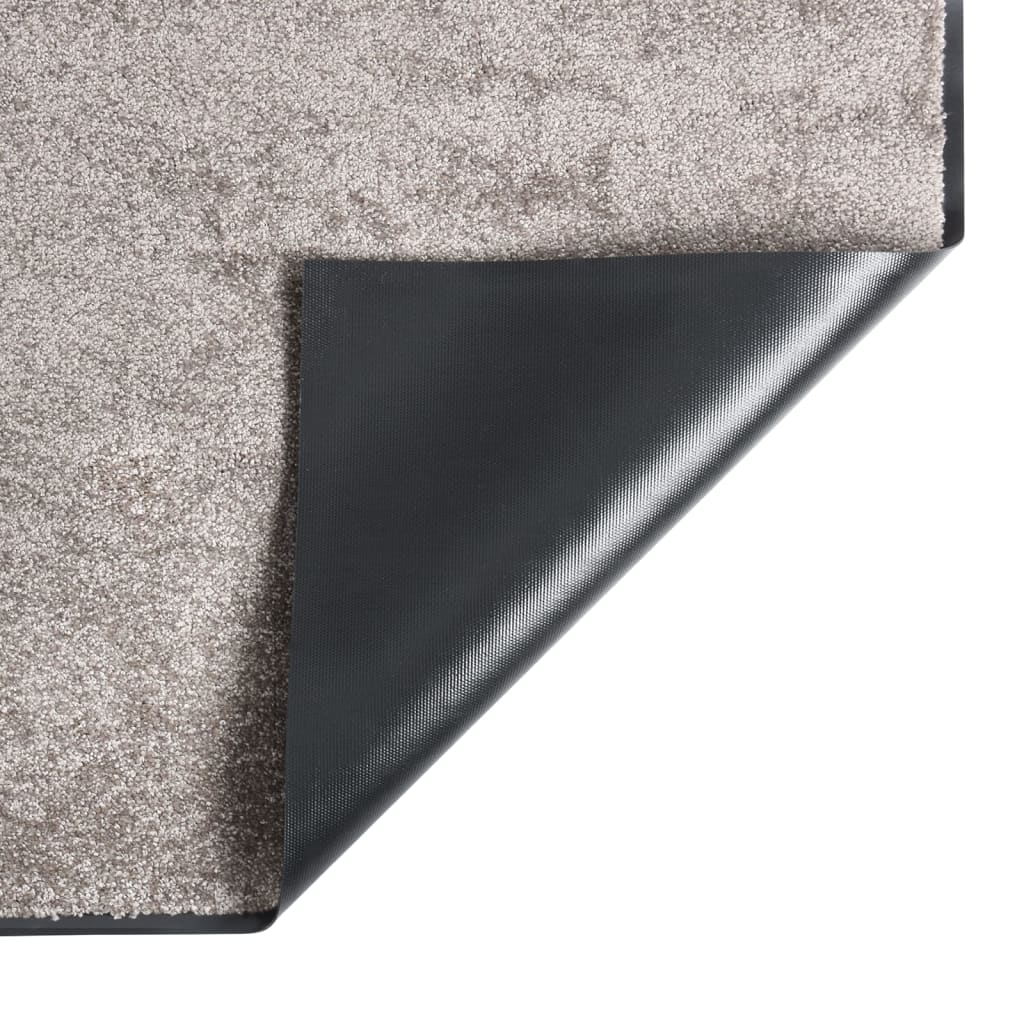 vidaXL Durų kilimėlis, pilkos spalvos, 80x120cm