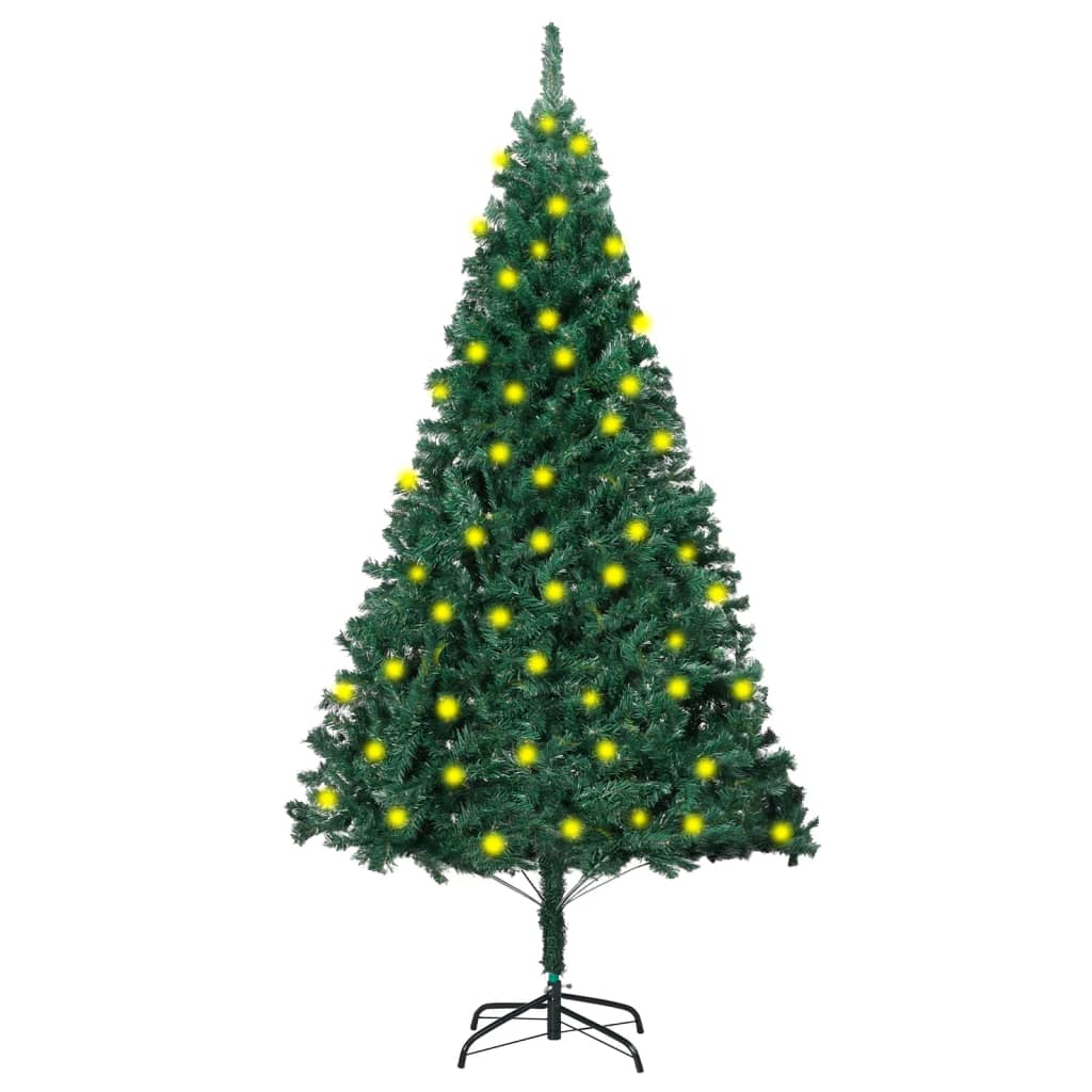 vidaXL Dirbtinė Kalėdų eglutė su storomis šakomis, žalia, 180cm