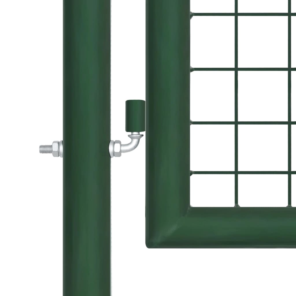 vidaXL Sodo vartai, žalios sp., 350x75cm, plienas