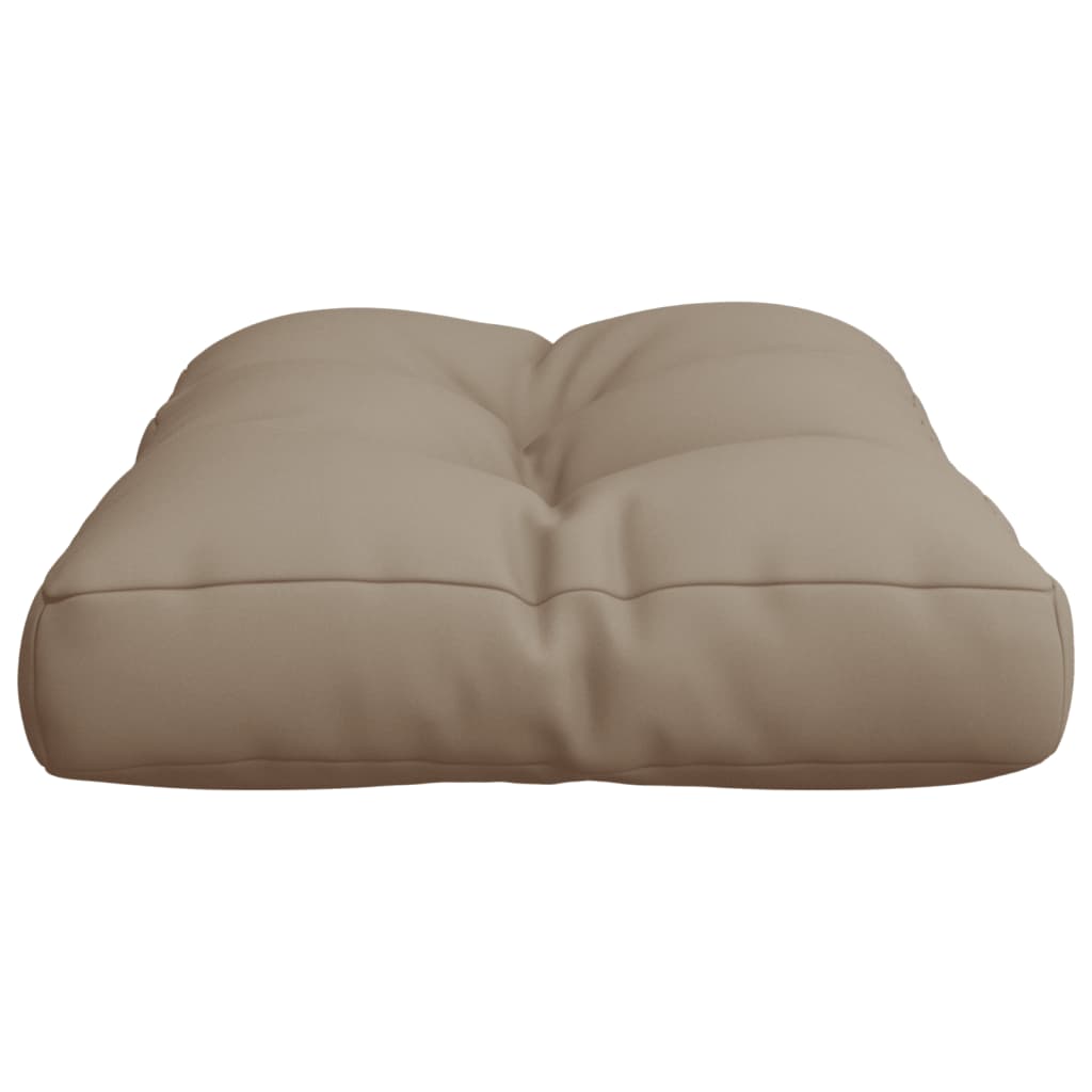 vidaXL Paletės pagalvėlė, taupe spalvos, 60x40x12cm, audinys