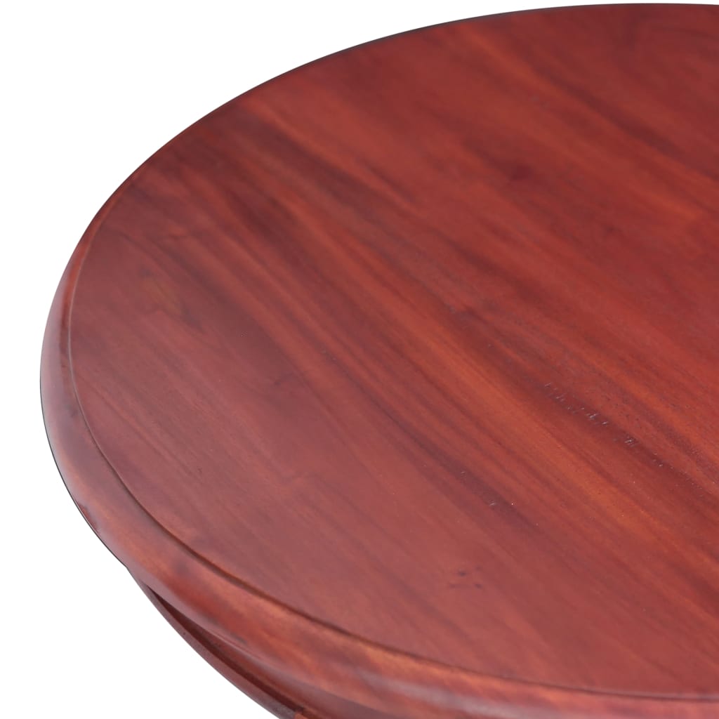 vidaXL Šoninis staliukas, rudas, 50x50x65cm, raudonmedžio masyvas