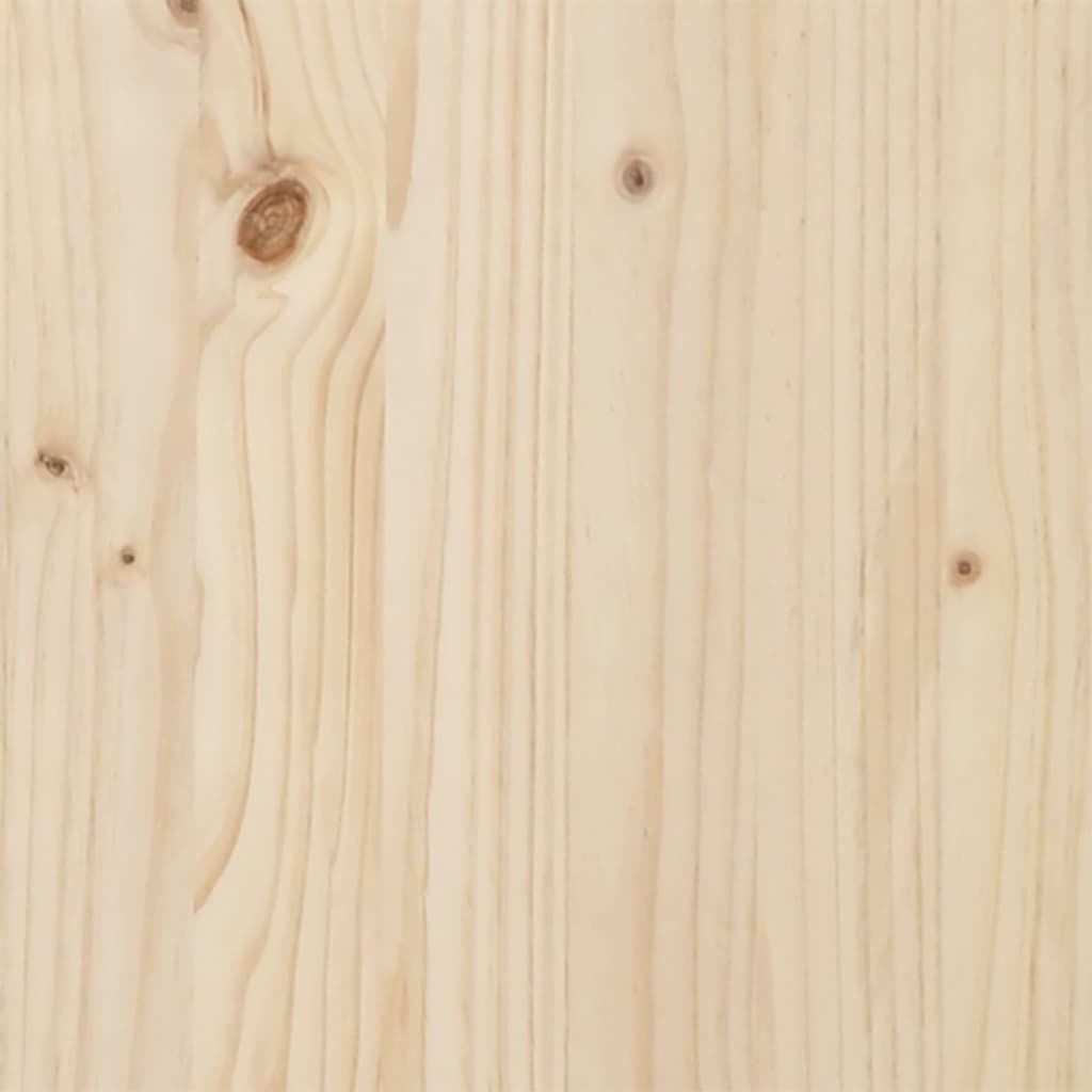vidaXL Lovos rėmas su galvūgaliu, 75x190cm, pušies medienos masyvas