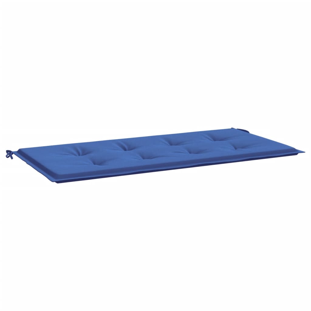 vidaXL Sodo suoliuko pagalvėlė, karališka mėlyna, 120x50x3cm, audinys